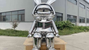 Arte en metal plateado contemporáneo para paredes