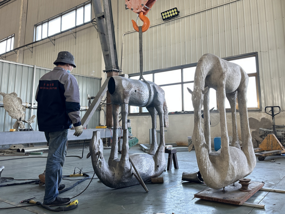 Scrap Steel Sculptures