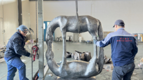 Esculturas de acero chatarra