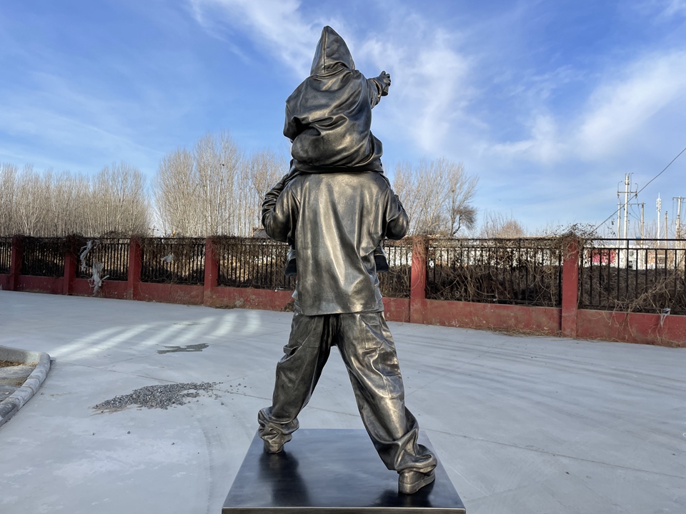 old bronze sculpture