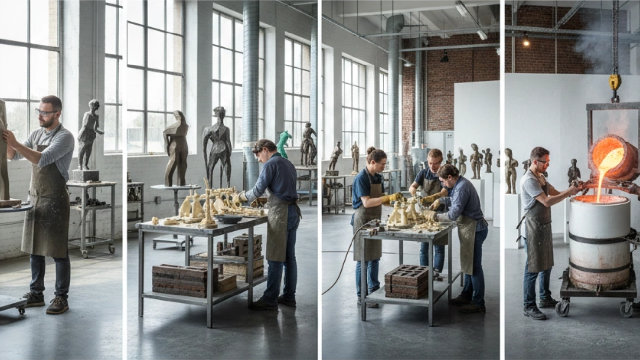 青铜雕塑是如何制作的